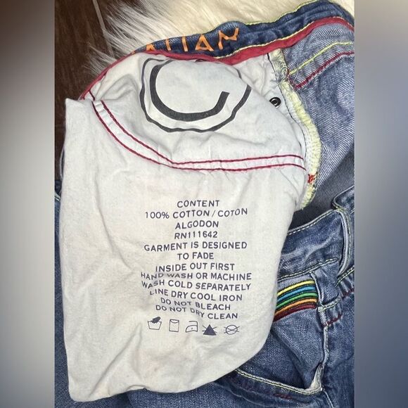 Coogi Australian Mens Jeans 42 x 35 Embroidered Baggy Hip Hop 90s Blue - Picture 8 of 12